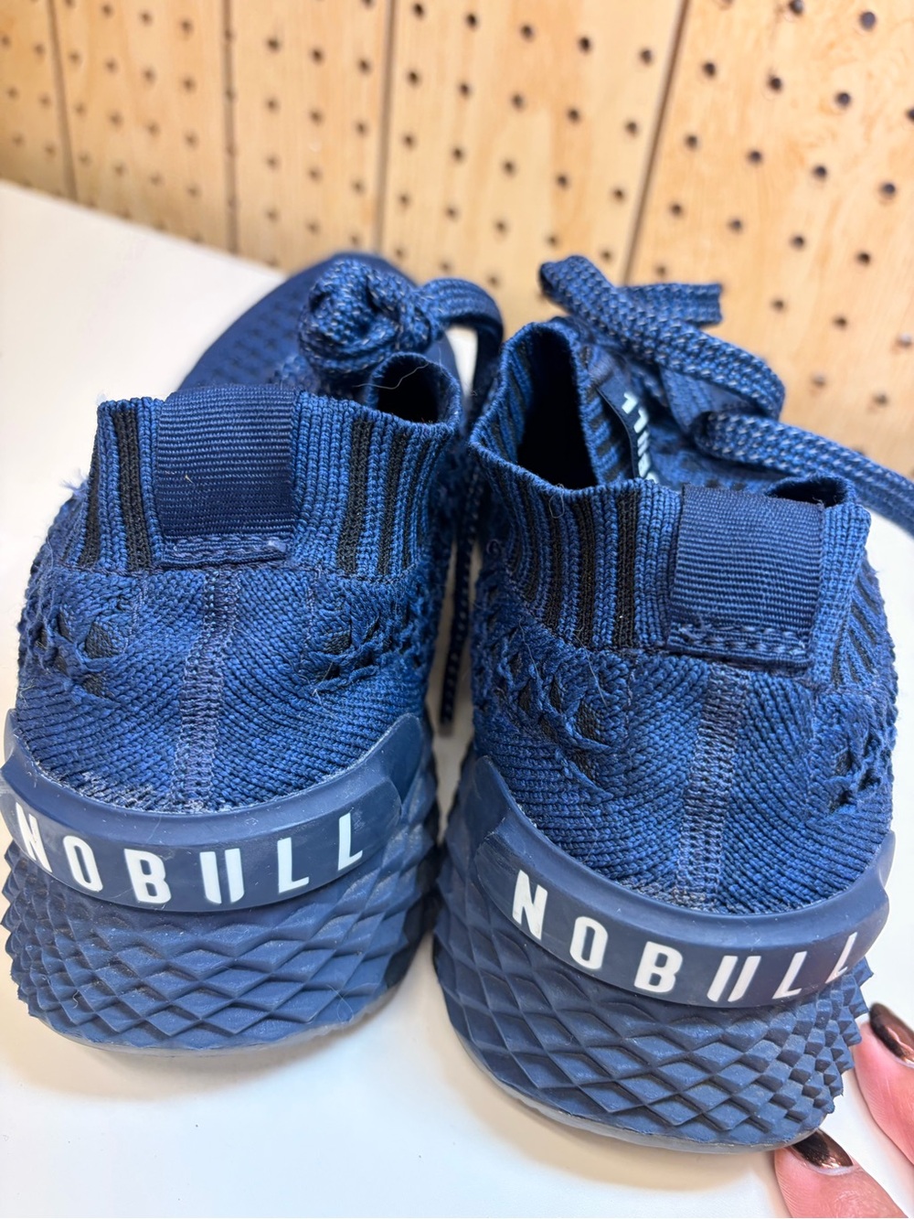 NOBULL Allday Navy Knit Slip-On Sneakers - Picture 8 of 10